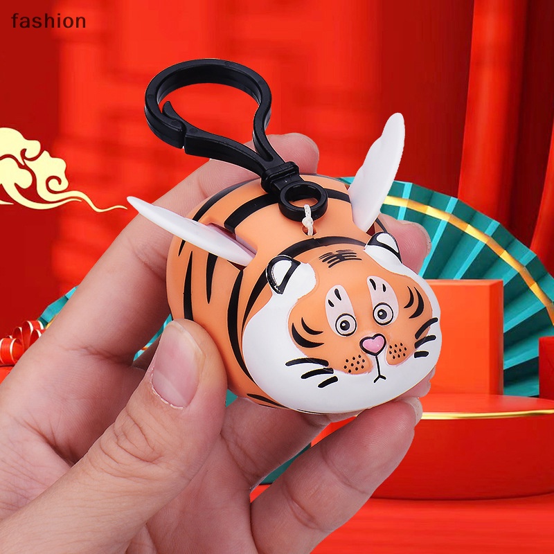 Kawaii Panda Fat Tiger panghu hơn cánh Keychain sẽ bay cánh Studio đồ trang sức hổ căng mặt dây chuyền Anime mô hình quà tặng năm mới VN