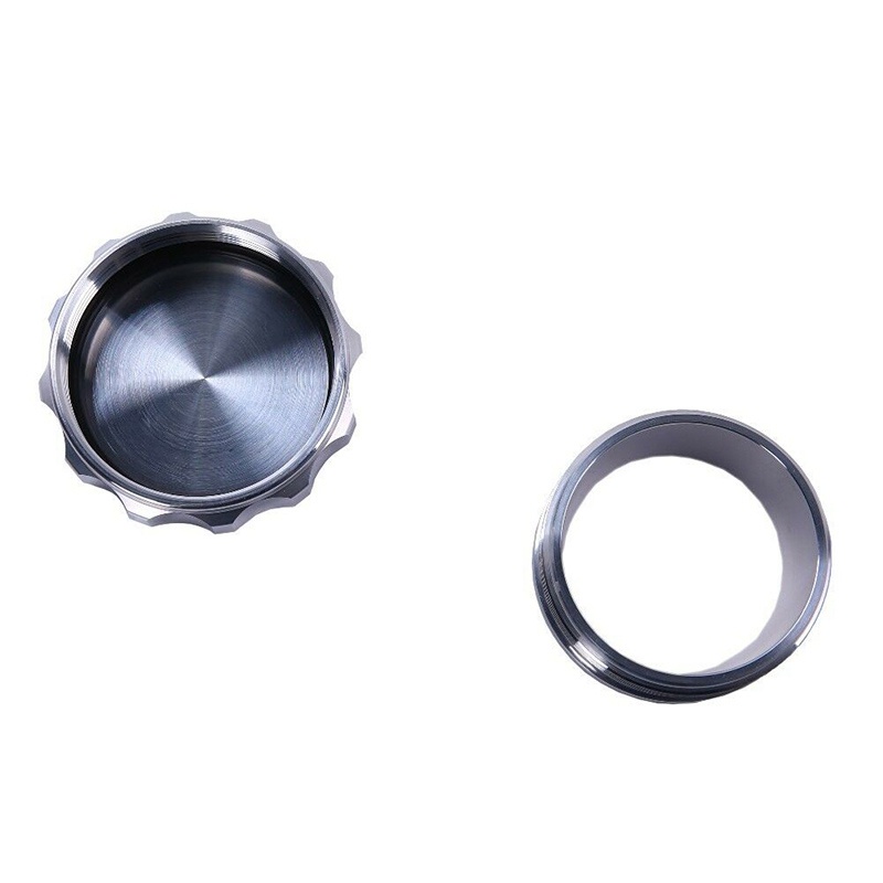 Hợp kim nhôm 2 Inch 51mm được hàn trên cổ nạp và các bộ phận ô tô Nắp bình xăng sửa đổi màu bạc