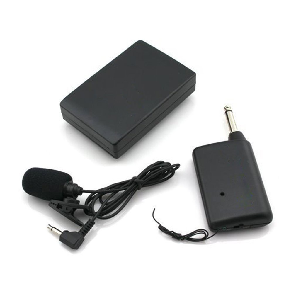 Wireless Microphone System With Transmitter &amp; Receiver Portable Clip-On For Teaching Public Speaking Km208 [Q/1]