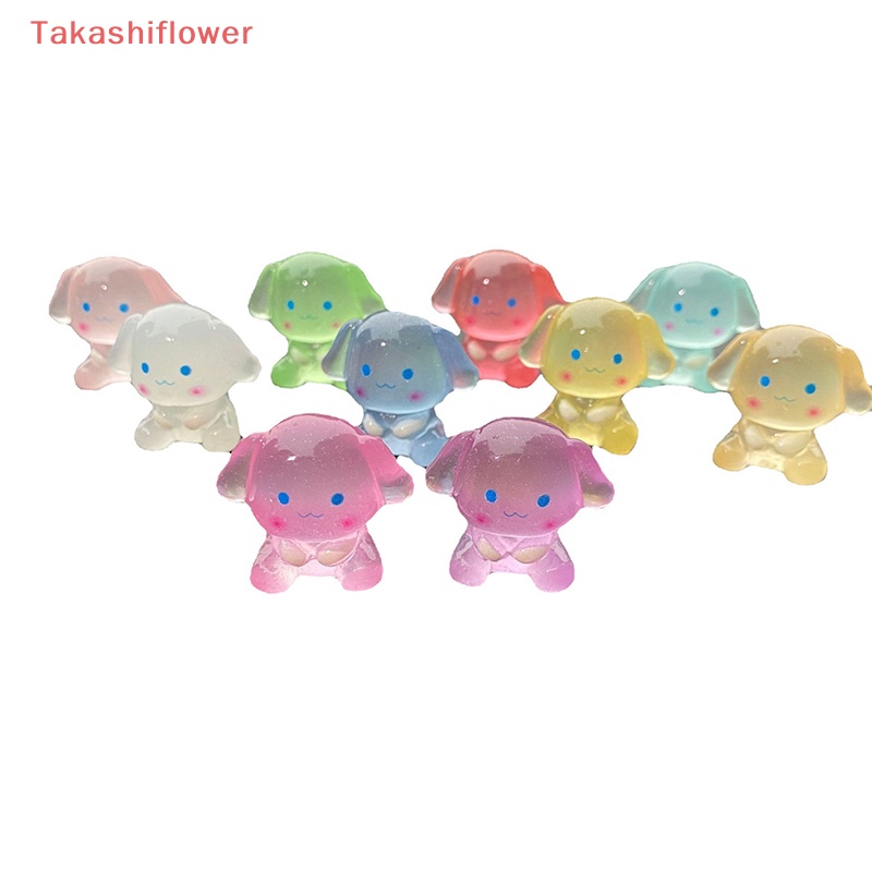 Set 5 Chú Chó Hoạt Hình Phát Sáng Dùng Để Trang Trí Trang Sức DIY