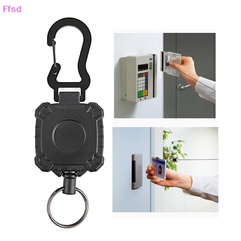 1 Móc Chìa Khóa Bằng Kim Loại Có Thể Thu Gọn Tiện Dụng