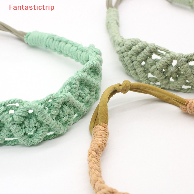 Băng Đô Vải Cotton Bện Co Giãn Phong Cách Boho Cổ Điển Cho Nữ