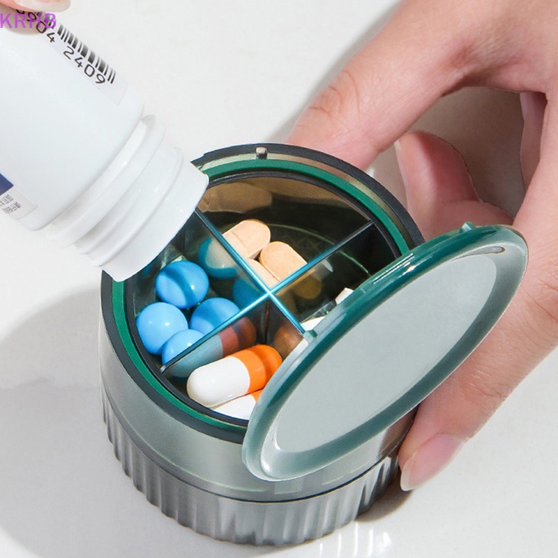 Hộp Cắt Thuốc Viên Chia Ngăn Tiện Dụng Mới