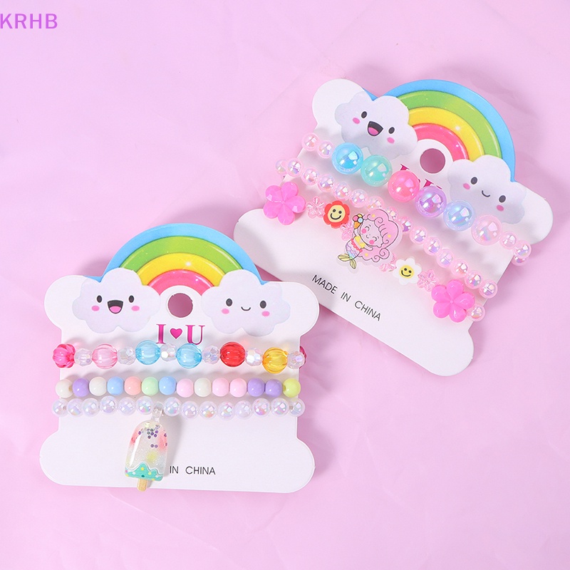 1 Vòng Tay Chuỗi Hạt Dễ Thương Cho Bé Gái Mới