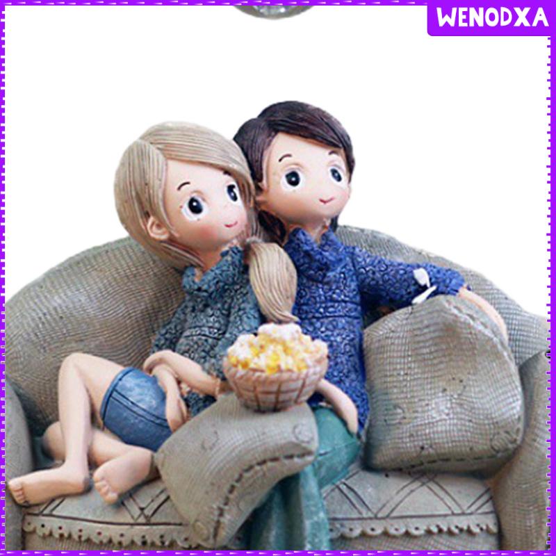 Đèn Ngủ Để Bàn Mini Bằng Nhựa Resin Hình Cặp Đôi Sáng Tạo Trang Trí Phòng Khách / Phòng Ngủ / Văn Phòng