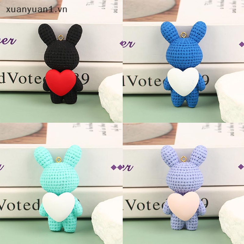 1 Móc Khóa Thỏ Bông Xinh Xắn Dễ Thương
