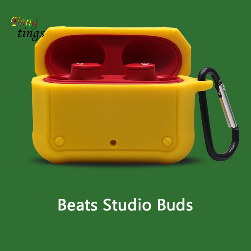 Vỏ Bảo Vệ Hộp Sạc Tai Nghe Bluetooth Beat Studio Bud Bằng Silicon Mềm Kèm Móc Khóa