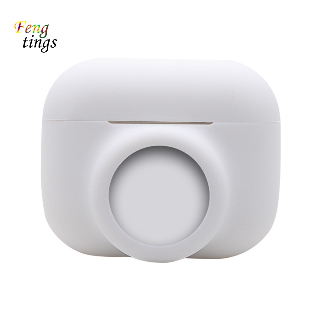 Vỏ Bảo Vệ Hộp Sạc Tai Nghe Airpods 2 Trong 1 Bằng Silicon Thiết Kế Đơn Giản Đa Năng