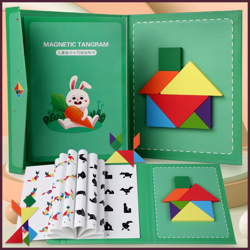 Bộ Đồ Chơi Ghép Hình Nam Châm Nhiều Màu Sắc Theo Phương Pháp Montessori