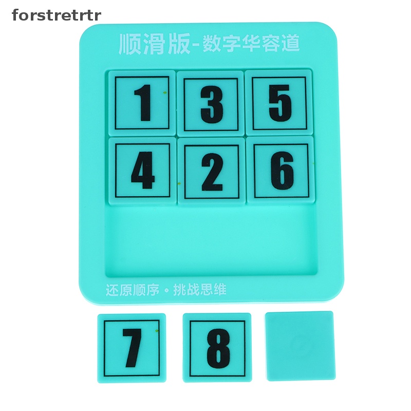 Forstretrtr Đồ Chơi Bảng Trượt Xếp Hình Số Huarong Road EN