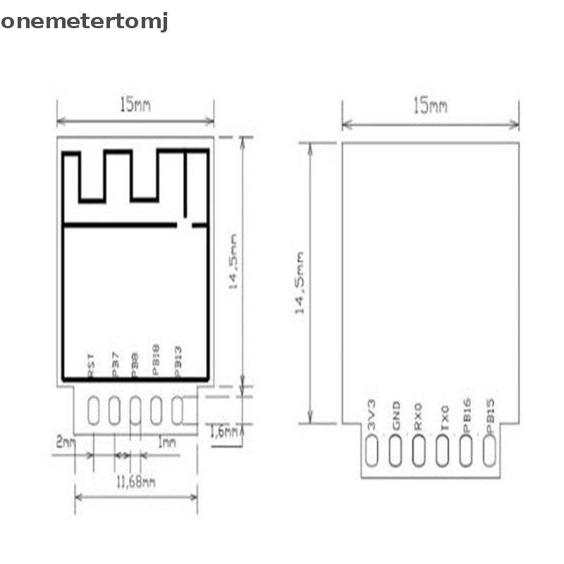 Mô Đun WiFi TW-02 ESP8266 TYWE2S Hỗ Trợ Serial W600 RTT EN