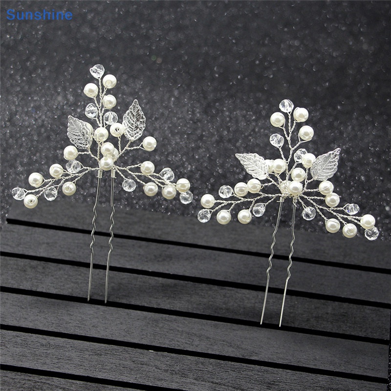 Lược Cài Tóc Hình Hoa Hướng Dương Đính Ngọc Trai Giả Cho Cô Dâu