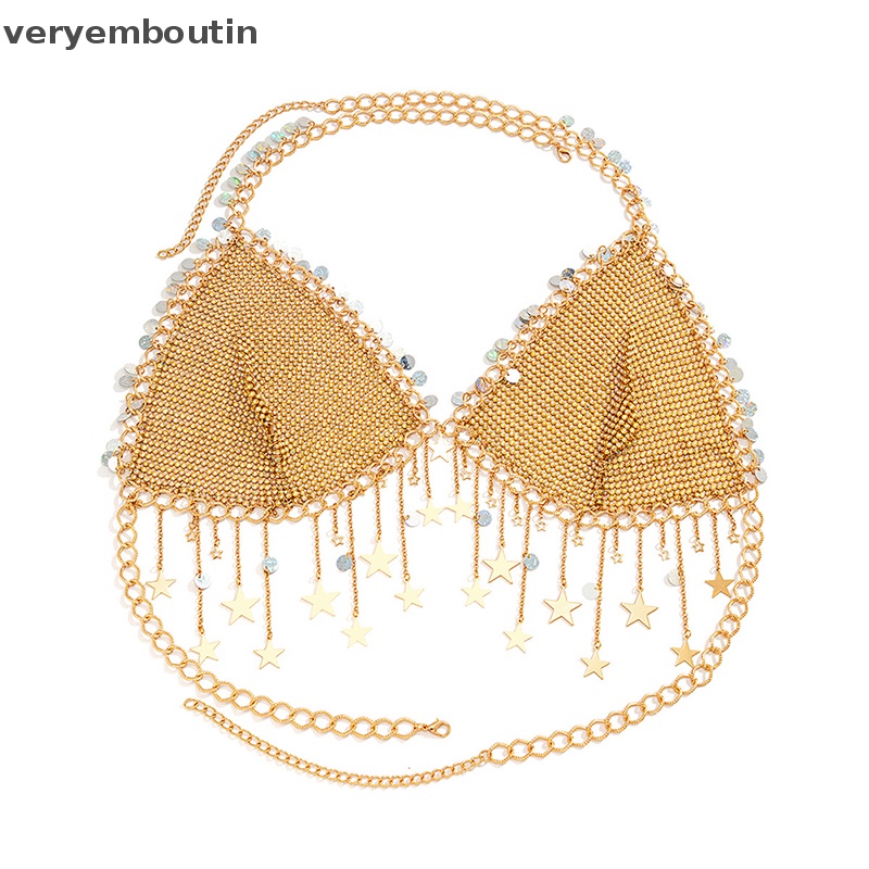 Áo Croptop Hai Dây Hở Lưng Đính Đá Lấp Lánh Quyến Rũ Thời Trang Cho Nữ