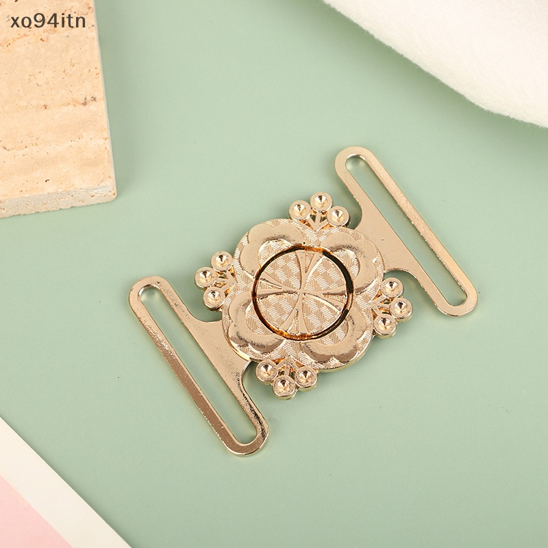 1 Bộ Khóa Thắt Lưng Hình Hoa Bằng Kim Loại Có Thể Điều Chỉnh Kích Thước 30 / 35 / 40mm n