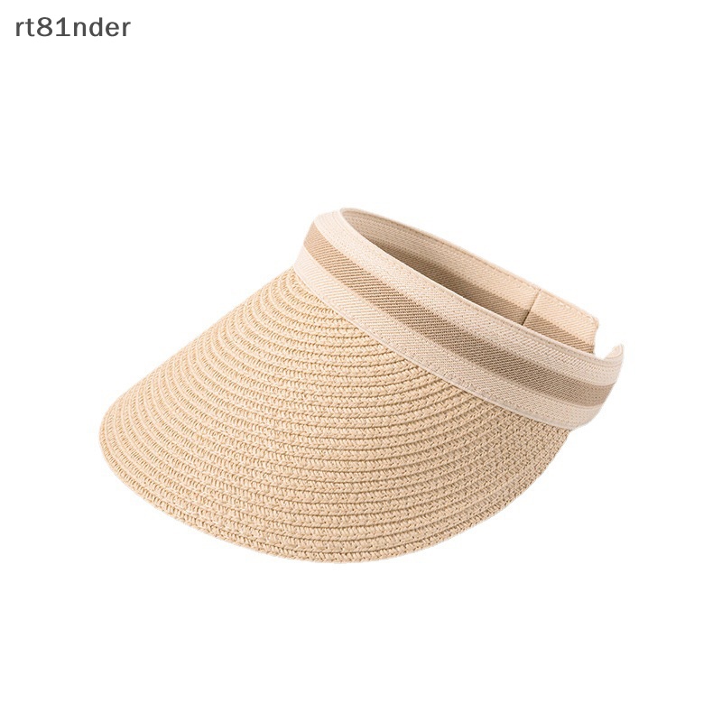 Rt Mũ Rơm Chống Nắng Hở Chóp Thoáng Khí Có Thể Gấp Gọn Thời Trang Đi Biển Cho Nữ n