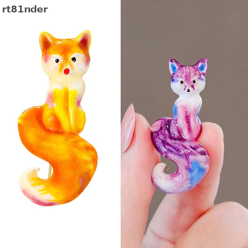 Rt 1 Trâm Cài Áo Khoác Sweater Hình Cáo Đơn Giản Thời Trang Cho Nữ