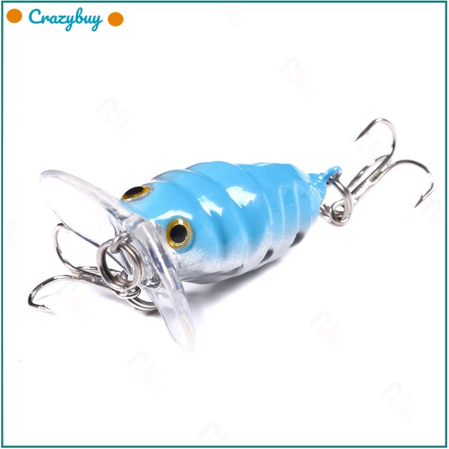 Cr Mồi Câu Cá Giả Hình Côn Trùng Nhiều Màu Sắc 4.4g Dài 4cm