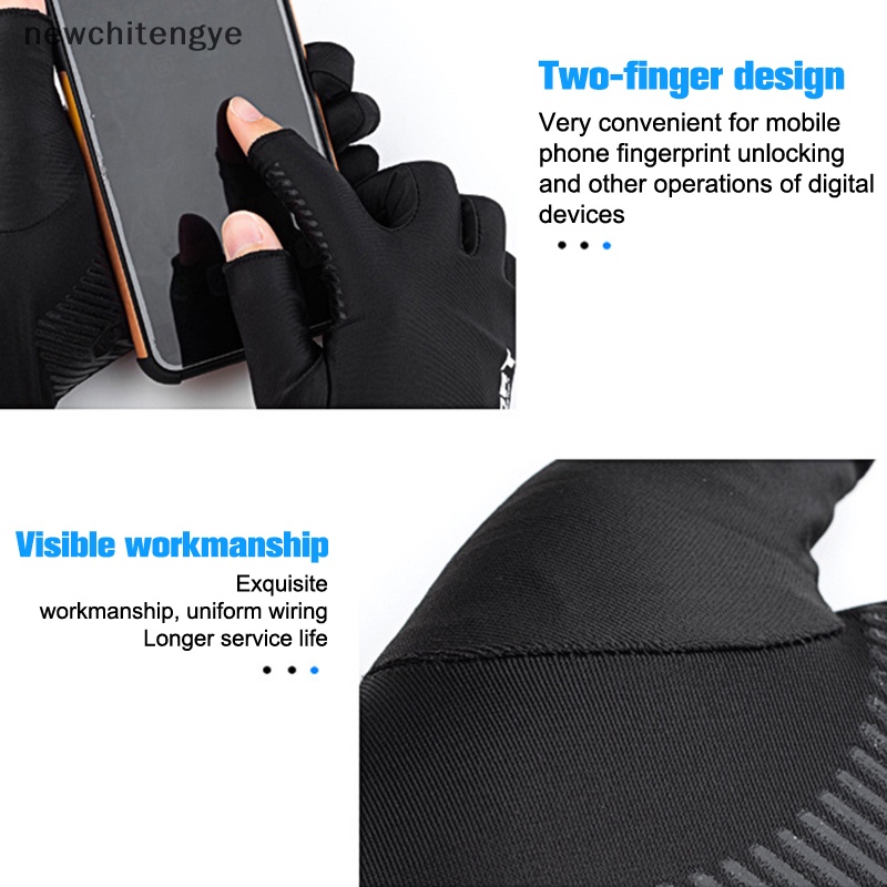 Găng Tay Thể Thao Nửa Ngón Bằng Lụa Lạnh Thoải Mái Cho Nam Và Nữ