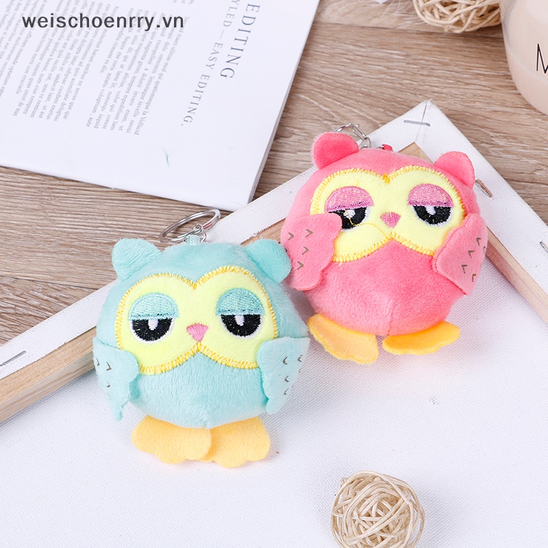 Móc Chìa Khóa Hình Cú Nhồi Bông 9Cm Dễ Thương