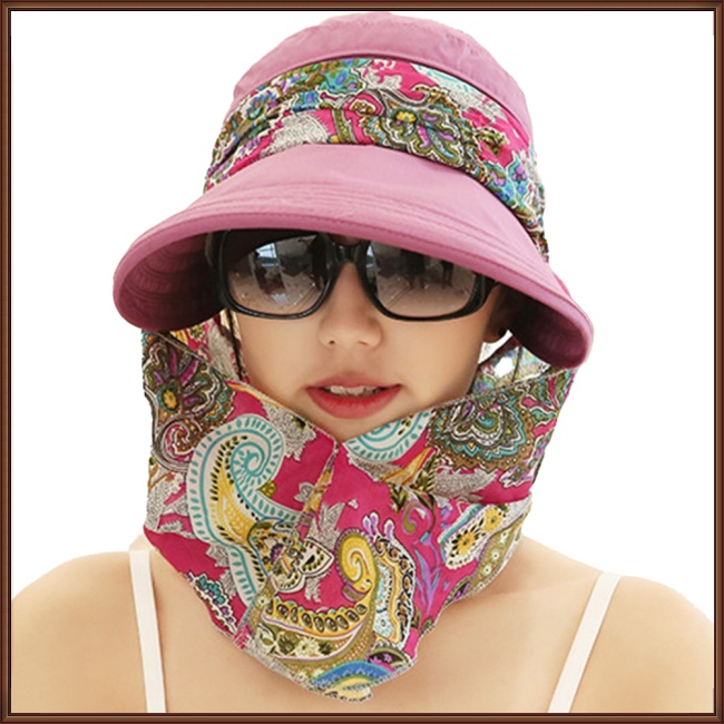 Mũ Chống Nắng Thoáng Khí Bảo Vệ Cổ Có Thể Tháo Rời Cho Nữ