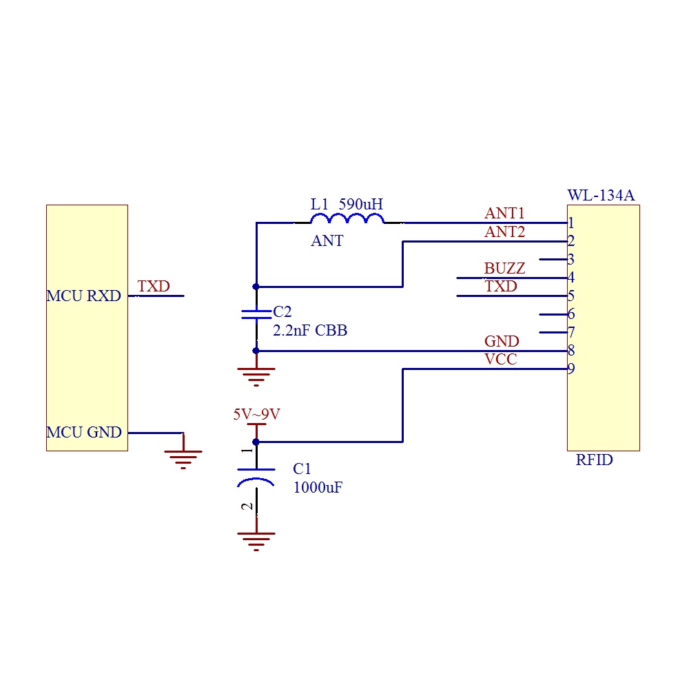 Mô Đun Đọc Ăng Ten Không Dây Pcbfun Dc 5v-9v 134.2k Id