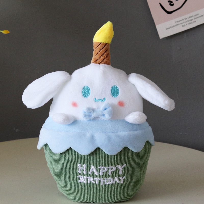 Thú Nhồi Bông Hình Cún Kuromi Melody Cinnamon Có Nhạc Đáng Yêu