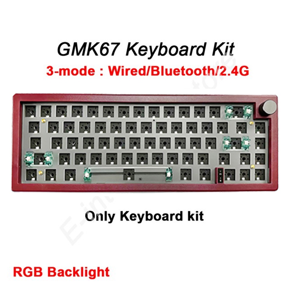 Bàn Phím Cơ GMK67 Bluetooth 2.4G 3 Chế Độ Không Dây Có Thể Tùy Chỉnh