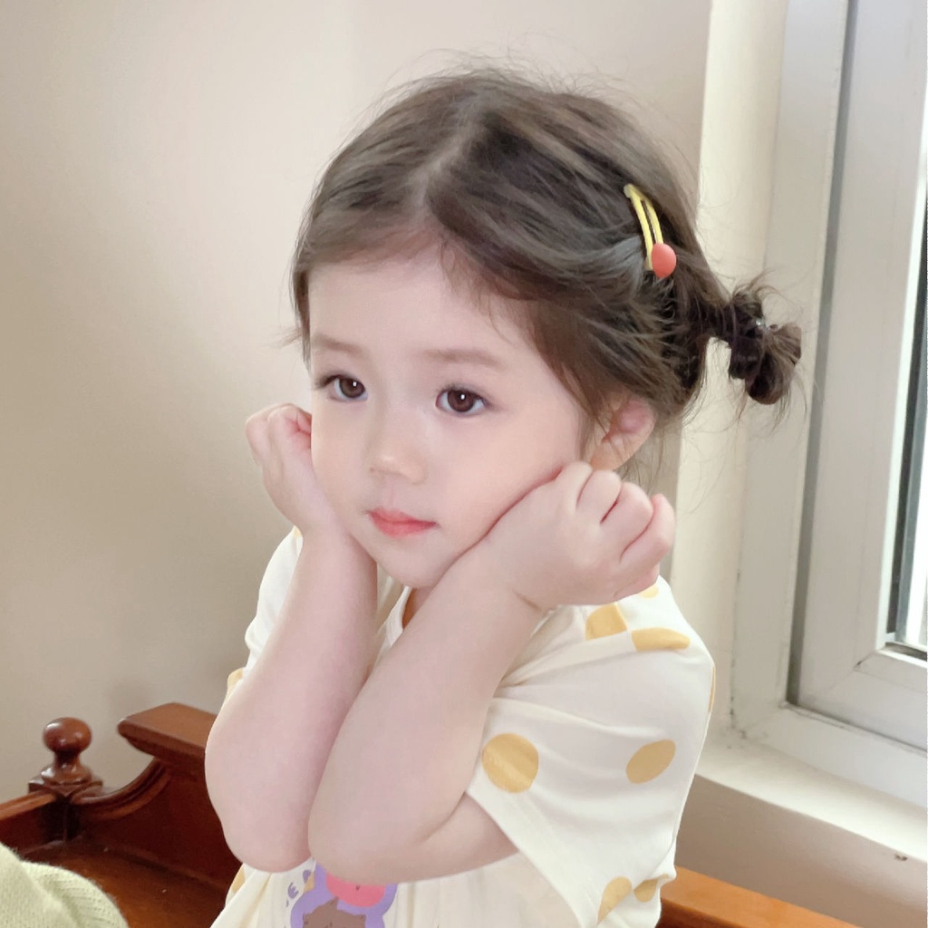 Bộ Tóc Giả Hai Đầu Tự Nhiên Thoải Mái Thoáng Khí Cho Bé Gái