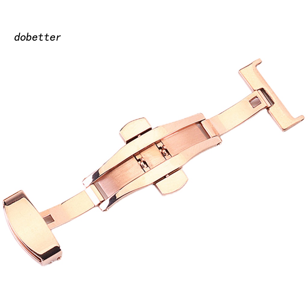 &lt; Dobetter &gt; Dây Đồng Hồ Bằng Thép Không Gỉ Cứng Chắc Chắn Có Khóa Cài Thông Dụng Mặc Hàng Ngày