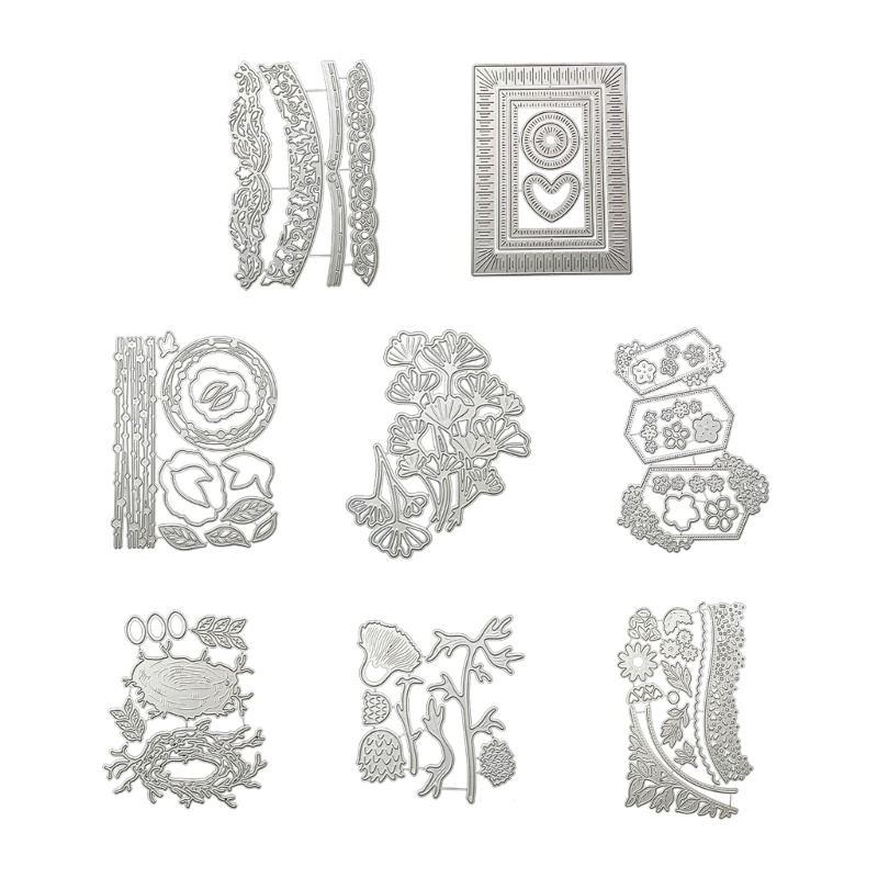 Khuôn Cắt Giấy Kim Loại Hình Tổ Chim Xinh Xắn