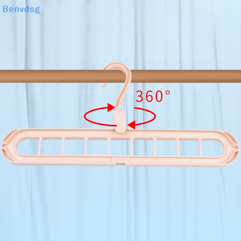 Thanh treo móc quần áo 9 Ngăn Tiết Kiệm Không Gian Tiện Dụng