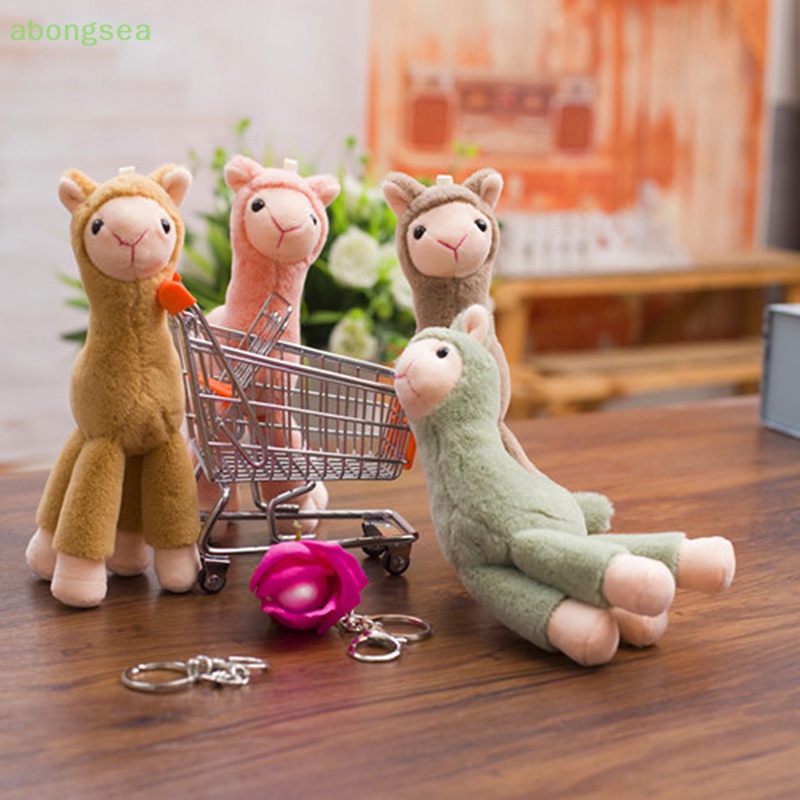 Móc Khóa Hình Lạc Đà Alpaca Nhồi Bông Dễ Thương