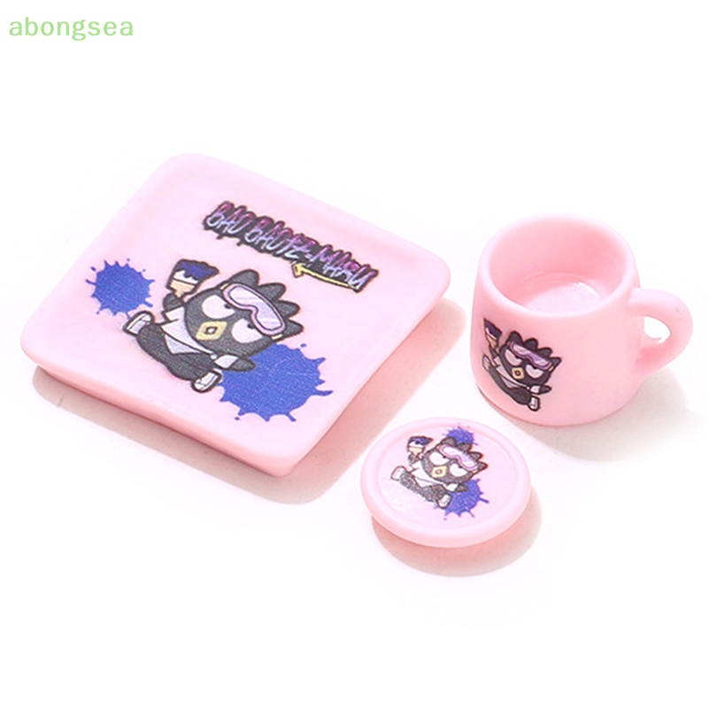 Bộ 2 Tách Uống Cà Phê + Đĩa Lót Trang Trí Nhà Búp Bê Tỉ Lệ 1 / 12