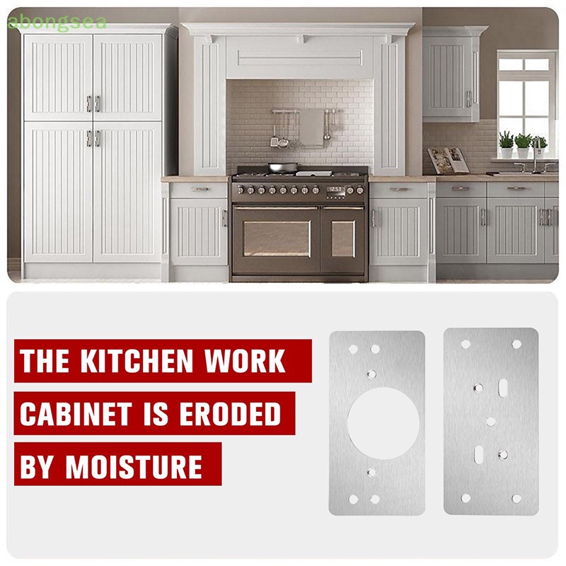 Set 2 Bản Lề Cửa Tủ Bằng Thép Không Gỉ Chống Mòn Dễ Lắp Đặt