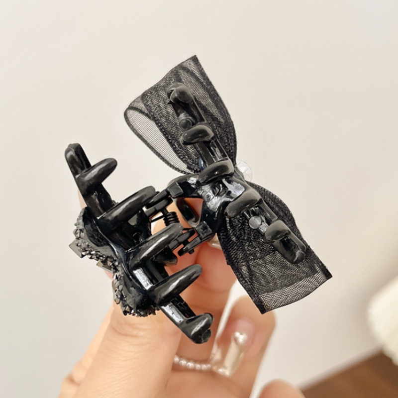 1 Cặp Kẹp Tóc Nơ Nhỏ Bằng Acrylic Dễ Thương Thời Trang Cho Nữ