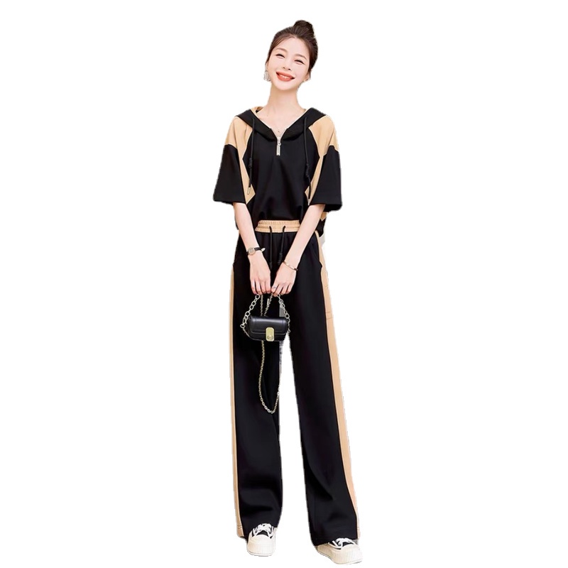 Bộ Đồ Thể Thao Áo Hoodie Tay Ngắn Thời Trang Mùa Hè 2023 Mới