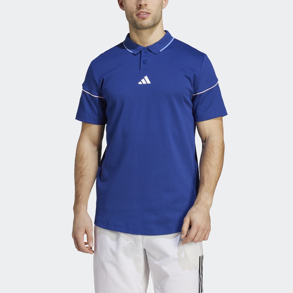 Adidas Quần vợt Áo Polo Tennis Clubhouse Premium Classic Nam Màu xanh da trời IB4977