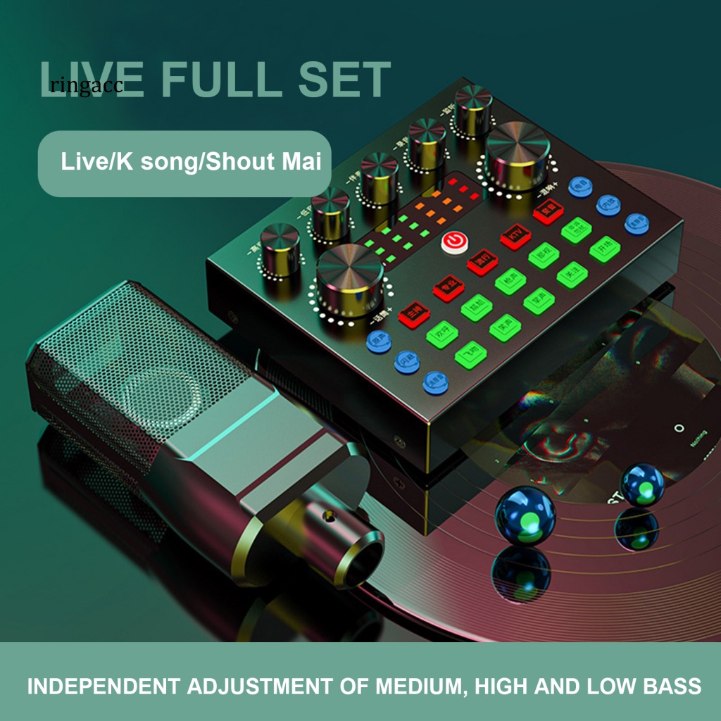 Thẻ Âm Thanh Không Dây Bluetooth 5.0 RGA V8S Độ Nhạy Cao Có Thể Sạc Lại