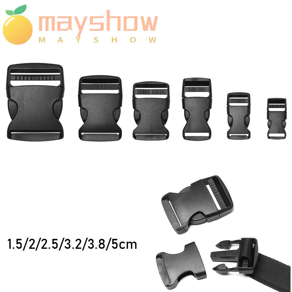 Set 2 / 5 / 10 / 20 / 30 Khóa Cài Bằng Nhựa Màu Đen Chất Lượng Cao Dành Cho Dây Đeo Túi Xách Paracord