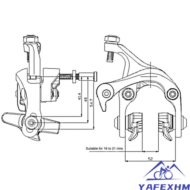 Kẹp Phanh Trước / Sau Hình Chữ C Chuyên Dụng Cho Xe Đạp