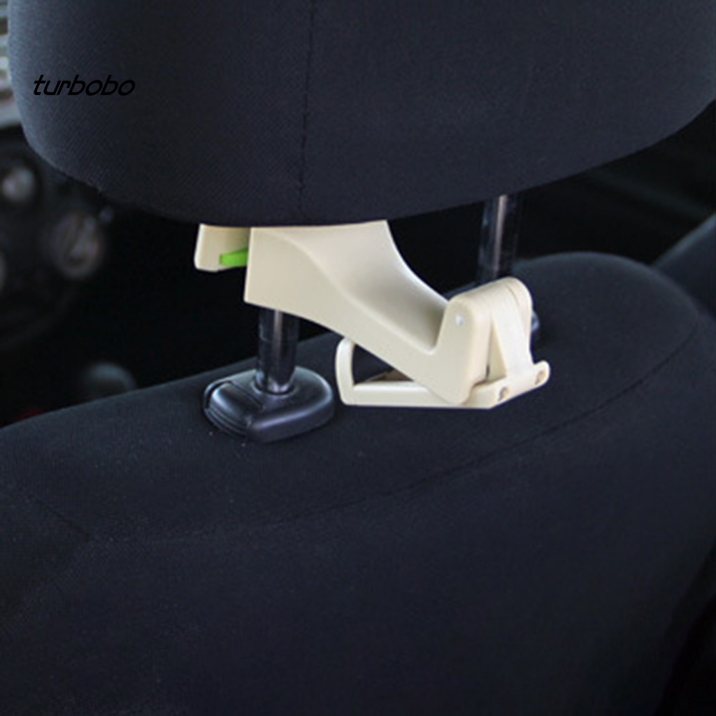 Móc Treo Đồ 2 Trong 1 Gắn Lưng Ghế Xe Hơi Chống Trượt Dễ Lắp Đặt