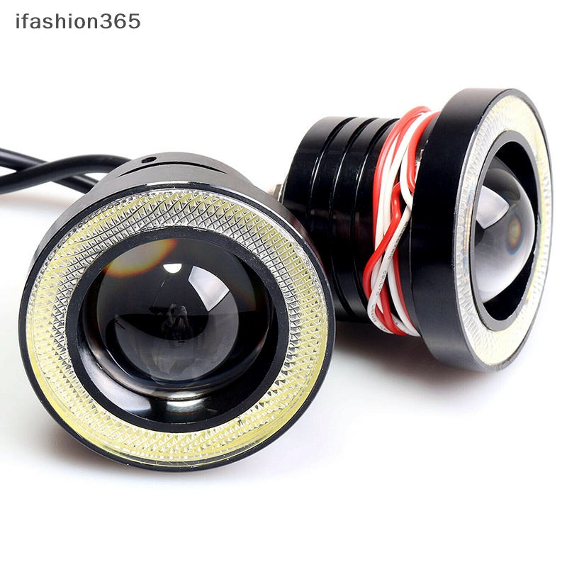 Đèn LED COB DRL ifashion365 2.5 '' 15W Ánh Sáng Trắng Chất Lượng Cao Cho Xe Hơi