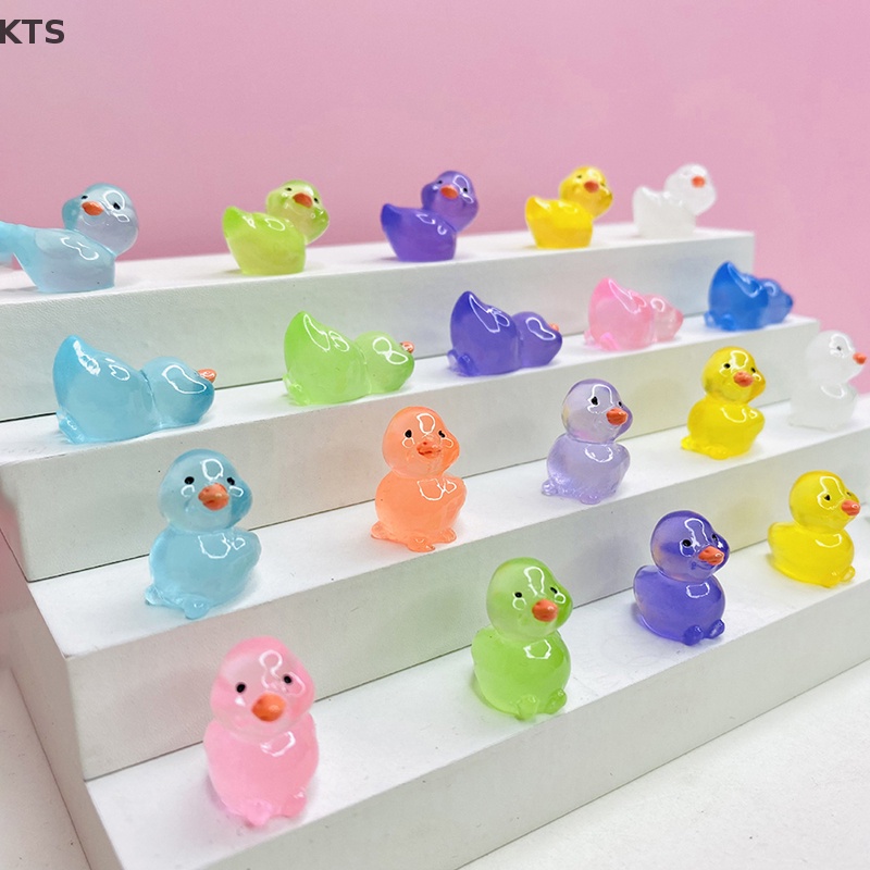 Bộ 5 Tượng Vịt Con Hoạt Hình Xinh Xắn Dùng Để Trang Trí