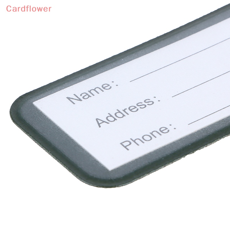 < Cardflower > Thẻ Đánh Dấu Hành Lý Bằng Da PU Chất Lượng Cao Nhỏ Gọn Hàng Mới