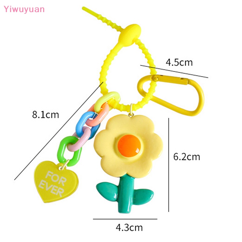 < Yiwuyuan > Móc Khóa Hình Hoa Ngọt Ngào Dễ Thương Cho Nữ
