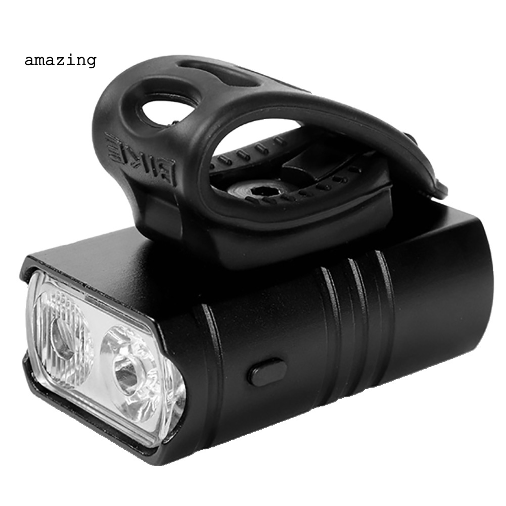 Đèn Pin 1 / 2LED An Toàn Sạc USB Cho Xe Đạp