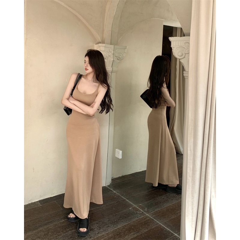 Đầm COZOK không tay đơn giản thiết kế quyến rũ thời trang