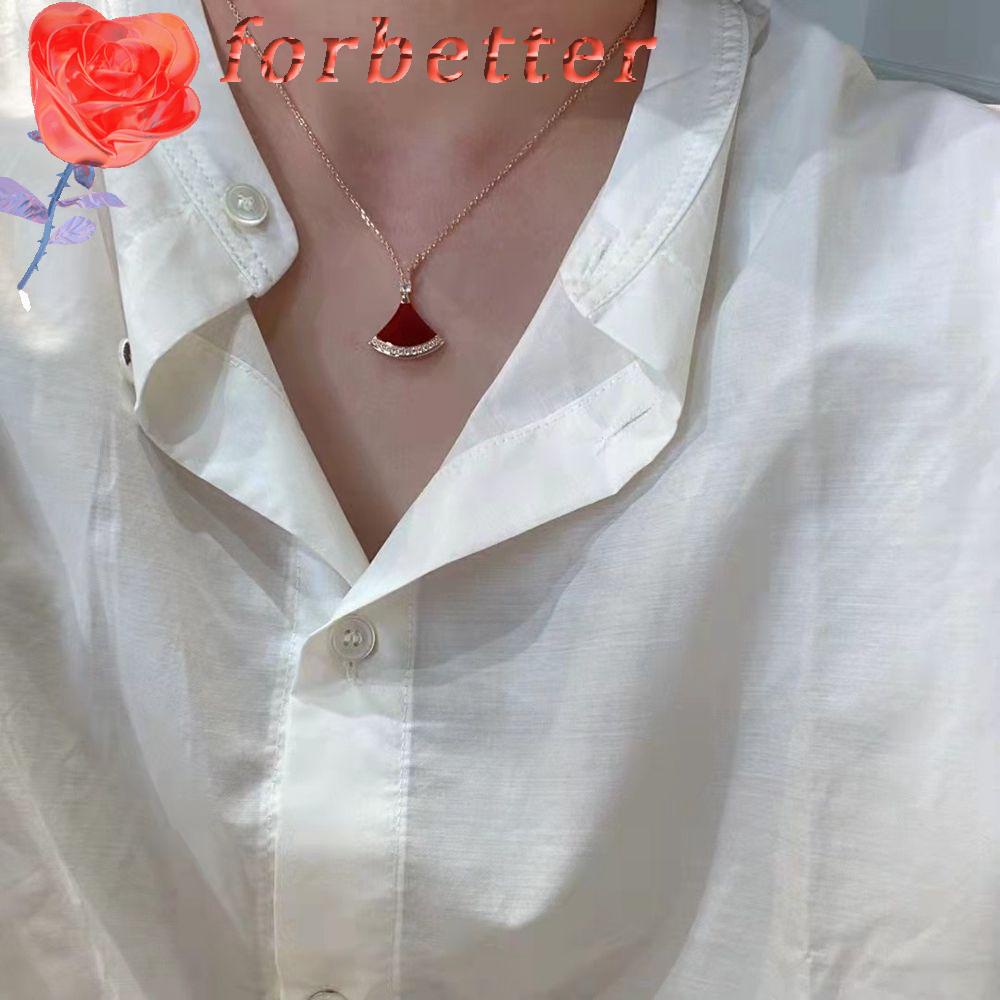 Vòng cổ Mặt Hình Quạt Bằng Đồng Trắng Phong Cách Retro|Mặt Vòng cổ Hình Chiếc Váy Nhỏ Nhắn Xinh Xắn|Vòng cổ Thời Trang Xinh Xắn Cá Tính