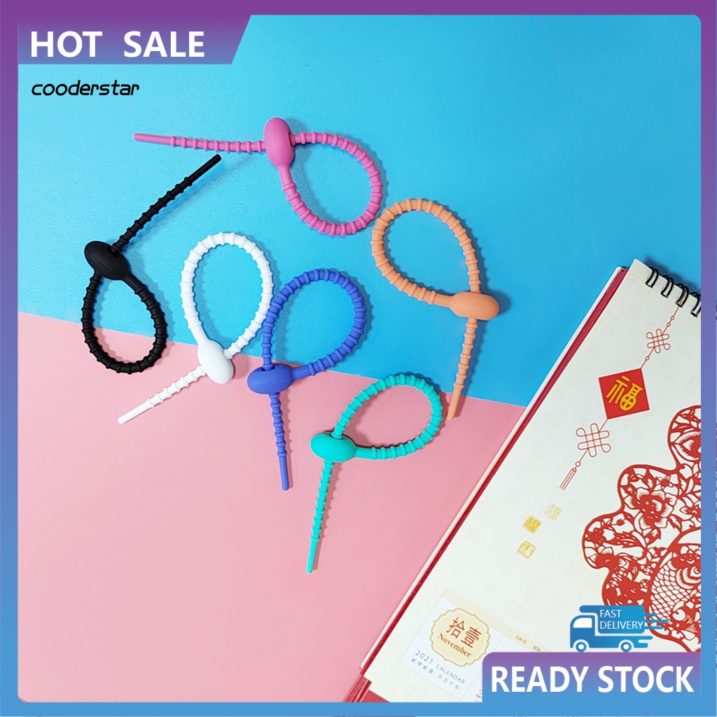 Set 10 Kẹp Silicone Tự Khóa Dây Cáp Chống Đứt Tiện Dụng