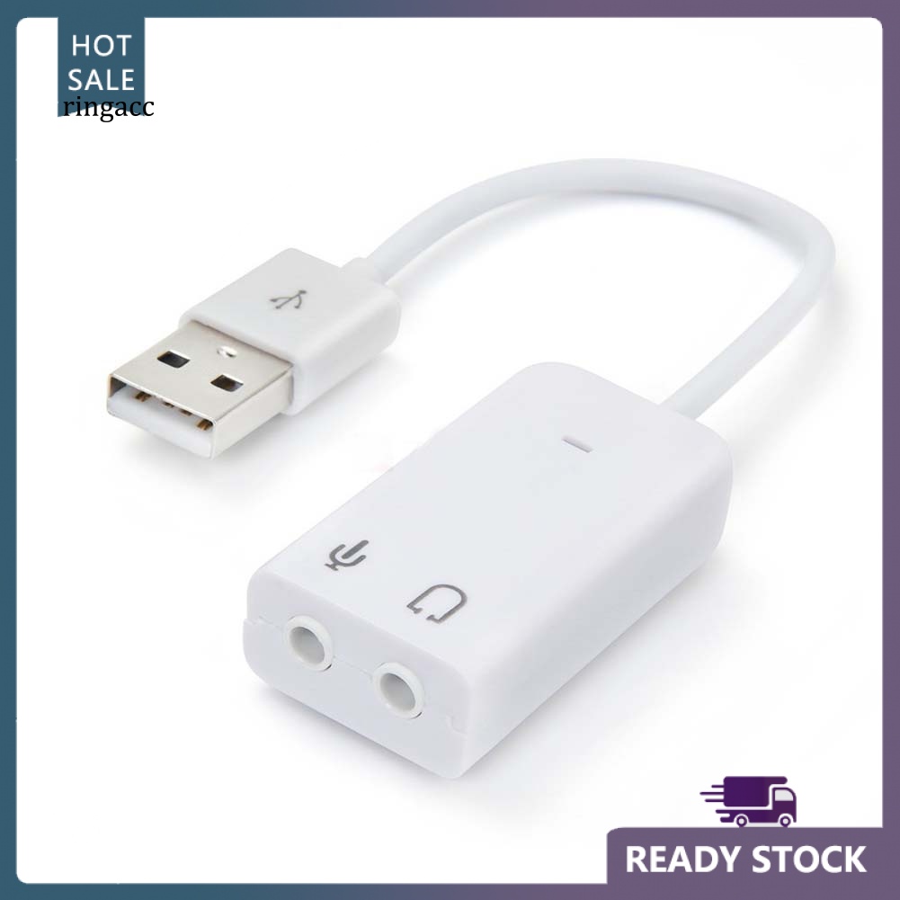 Thẻ Âm Thanh Ảo Thuật 3D Kết Nối USB Kênh Kèm Dây Cáp